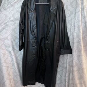 J. Ferrar Leather Long Coat 8